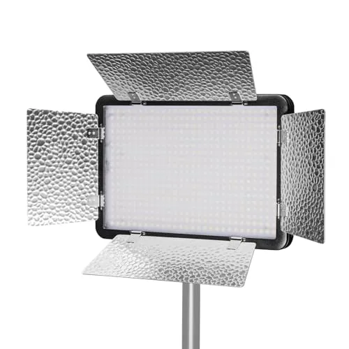 Walimex pro LED 500 Versalight Bi Color Flächenleuchte, leistungsstarke Videoleuchte 32 W, Studioleuchte mit Fernbedienung, vollwertige Studio-Beleuchtung