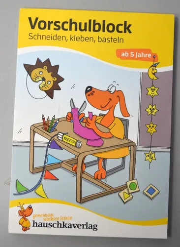 Hauschka Vorschulblock ab 5 Jahre, A5-Block Schneiden, kleben, basteln Neu