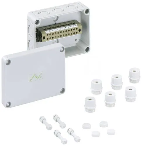 Spelsberg RKK 4/12 XL-12x4² Reihenklemmen-Gehäuse - Sonstige Elektroinstallationsartikel mit hoher Schutzart IP54 bis IP66, schlagfestem Deckel und einfacher Installation ohne Bohren.