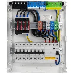 Hager Aufputz Sicherungskasten 2x12 Module mit Überspannungsschutz - Hochwertiger Aufputz Verteilerkasten 370x305x96,5mm, verkabelt und sofort einsatzbereit. Ideal für Garage oder Werkstatt, mit VDE-geprüften Komponenten für maximale Sicherheit und Langlebigkeit.