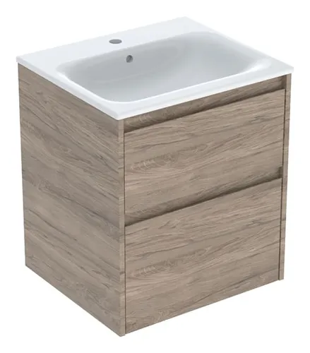 Geberit Renova Plan Möbelwaschtisch mit Unterschrank 55 cm