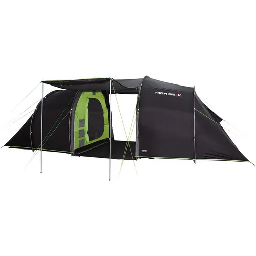 HIGH PEAK Familienzelt Tauris 6 - Großes 6-Personen-Zelt - Familienzelt für bis zu 6 Personen, mit 2 Schlafkabinen, 4.000 mm wasserdicht, und einem praktischen Ventilationssystem. Ideal für Camping und Festivals!