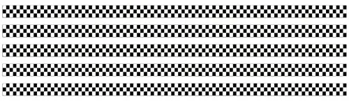 carstyling XXL Race-Flag-Stripe Streifen 30 mm x 5 Stück á 1 m ~~~~~ schneller Versand innerhalb 24 Stunden ~~~~~