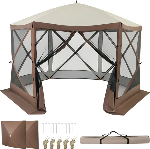 GOPLUS Gartenpavillon für 6-8 Personen – 3,5m Pop-up Partyzelt
