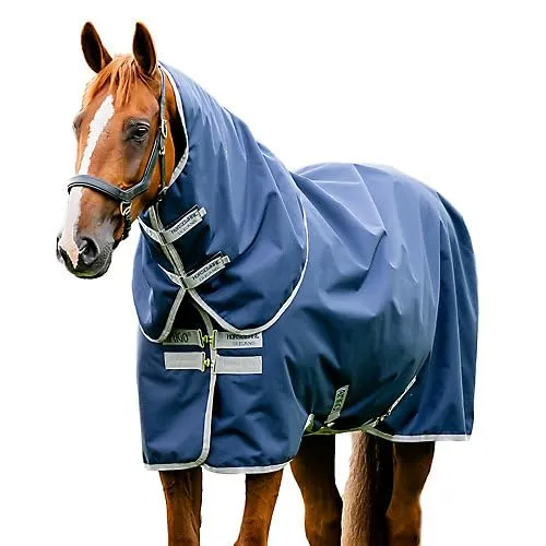 Horseware Amigo Ripstop 900D Lite Plus Halsteil 0g Turnout Decke - Reiten: Robuste und atmungsaktive 900D-Ripstop-Decke mit abnehmbarem Halsteil, bietet optimalen Schutz und Komfort für dein Pferd bei jedem Wetter.