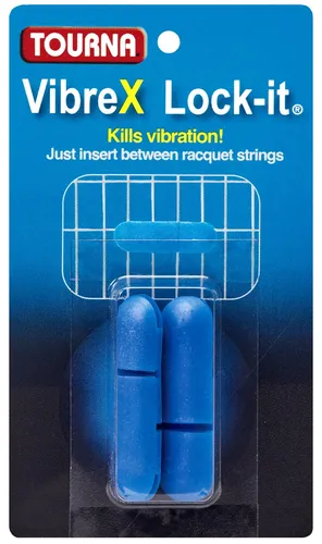 Tourna Schwingungsdämpfer Vibrex Lock On blau - 2 Stück