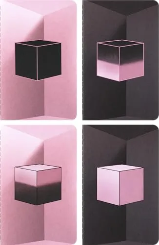 Moleskine X Blackpink Cahiers (4er-Set), P/A6, blanko, dekoriert