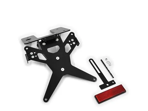 ZIEGER X-Line Kennzeichenhalter für Kawasaki ER-6 n/f BJ 2005-08 - Hochwertiger Kennzeichenhalter für Kawasaki ER-6 n/f, witterungsbeständig und mit verstellbarem Neigungswinkel. Einfache Montage ohne Verkleidungsänderung, ABE-frei.