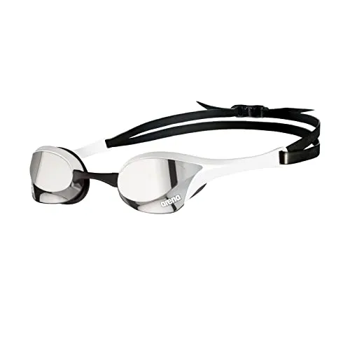 ARENA Cobra Ultra Swipe Mirror Wettkampf Schwimmbrille - Schwimmbrillen mit innovativer Swipe Anti-Fog Technologie für perfekte Sicht. Ideal für Wettkampfschwimmer mit hydrodynamischem Design und anpassbaren Nasenstege.