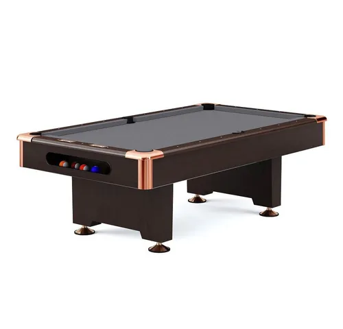Automaten Hoffmann Billardtisch Club Pro III Nussbaum - Robuster Billardtisch im eleganten Nussbaum-Dekor mit hochwertigem Naturschiefer-Spielfeld für präzises Spielvergnügen. Ideal für Hobbyspieler und Profis.