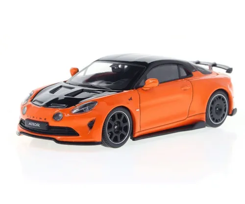 ALPINE A110 Radicale 2023 Orange Modellauto - Autos, LKW & Busse - Detailgetreues 1/43 Modell aus Metall und Kunststoff, perfekt für Sammler und Liebhaber von Rennfahrzeugen.