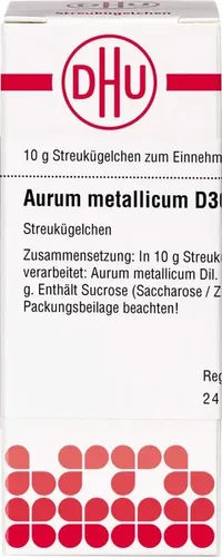 Aurum Metallicum D 30 Globuli 10 g von DHU