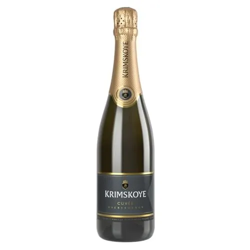 Krimskoye Sekt weiß-halbtrocken (1 x 0,75 l) - Weine: Traditionell in Flaschengärung, bietet dieser Sekt feine Perlage und harmonische Aromen aus Pinot Gris, Chardonnay, Aligoté und Riesling – perfekt als Aperitif!