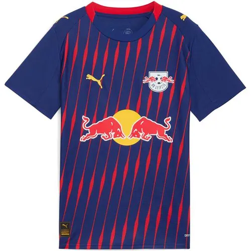PUMA RBL Away Jersey Replica Jr – Elektro Blue/For All Time Red - Trikot für junge RB Leipzig Fans, aus 100% recyceltem Polyester – atmungsaktiv, schnelltrocknend und ideal für Training oder Stadionbesuche.