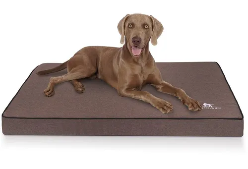 Knuffelwuff Orthopädische Hundematte Nantucket 80x60cm in braun von Knuffelwuff