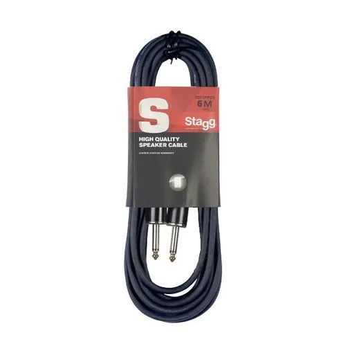 STAGG SSP6PP15 ❘ Lautsprecherkabel ❘ 1x Klinke - 1x Klinke ❘ 6m