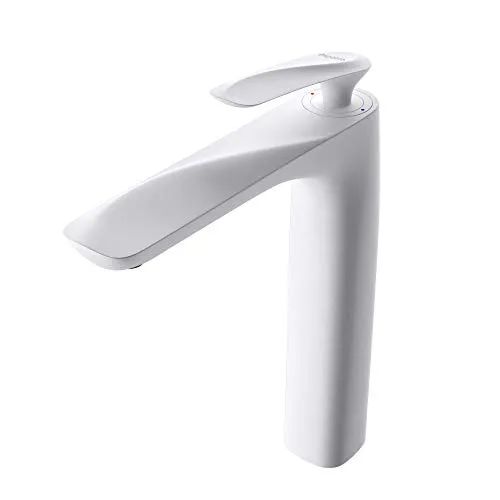 doporro Design Armatur Wasserhahn Bad Weiß - Touch-On-Wasserhahn für Badezimmerwaschbecken mit modernem Design und geräuschlosem Wasserstrahl, sorgt für ein angenehmes Hautgefühl und ein trockenes Badezimmer.