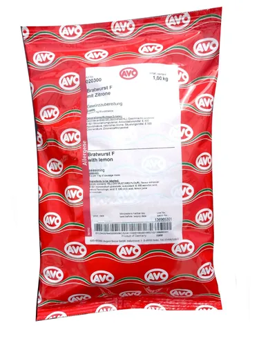 AVO Bratwurst F mit Zitrone | Bratwurstgewürz 1kg