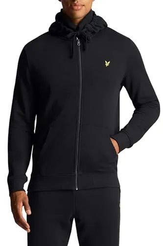 Lyle & Scott Sweatjacke für Herren – 100% Baumwolle - Kapuzenpullover für Herren aus 100% Premium-Baumwolle, ideal für Sport und Alltag. Minimalistisches Design mit elegantem goldenen Adler für einen stilvollen Look.