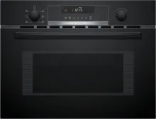 CMA585GB1 Einbau Mikrowelle mit Heißluft - Mikrowelle mit Heißluft, 45cm, in elegantem Schwarz. AutoPilot15 für perfekte Ergebnisse und LCD-Display mit Versenkknebel für einfache Bedienung.