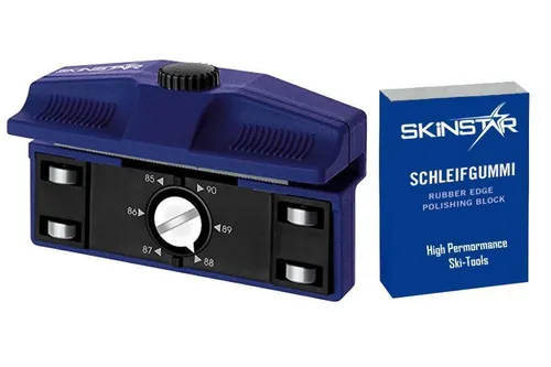 SKINSTAR Ergo Sharp Profi Kantenschleifer - Messerschärfer für Ski und Snowboard, mit hochwertigem Schleifgummi für präzise Kantenbearbeitung und verbesserten Halt auf der Piste.