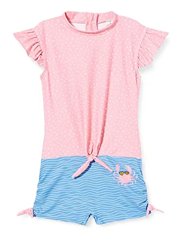 Playshoes UV-Schutz Einteiler Unisex Kinder Badeanzug Schwimmanzug, Krebs, 86/92 - Einteiliger Badeanzug für Jungen mit UPF 50+ UV-Schutz, ideal für sicheres Spielen an sonnigen Tagen. Schnelltrocknendes Material und Kinnschutz bieten zusätzlichen Komfort.