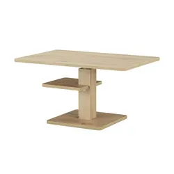 Holzfarbener Couchtisch 60x48 cm