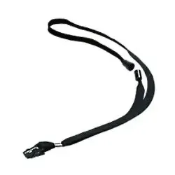 DURABLE Textilband Clip 6,5 x 44 cm Schwarz 10 Stück