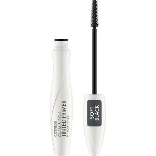 Catrice Glam & Doll Tinted Primer Mascara Base, Grau, volumengebend, pflegend, grundierend, natürlich, matt, vegan, ohne Mikroplastikpartikel, Nanopartikel frei, ohne Parfüm, 1er Pack (10ml)