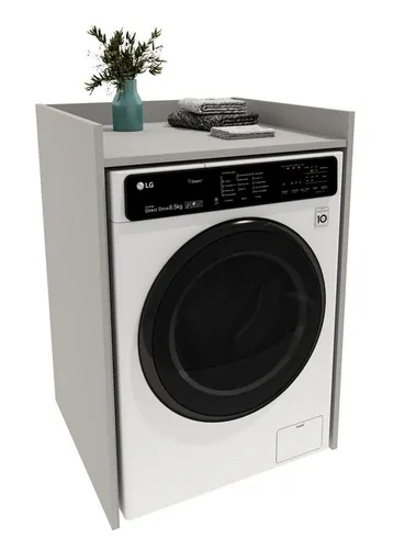 TREND WERK Waschmaschinenumbauschrank für Waschmaschine in Tiefenvarianten: 48 cm und 62 cm (Badschrank Umbauschrank für Waschmaschine & Trockner) Platzsparende Waschmaschinenverkleidung mit Stauraum