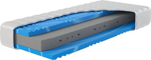Kaltschaummatratze XXL Gelstar KS - 7-Zonen Schlafsystem für optimalen Komfort - Matratzen mit Waterpur®-Kern und Geltouch-Auflage, 25 cm hoch, für hervorragende Atmungsaktivität und perfekten Schlafkomfort. Abnehmbarer Bezug, waschbar bis 40°C.