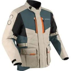 Bering Motorradjacke Siberia - Wasserdichte Motorrad Textiljacke mit herausnehmbaren Protektoren, ideal für Abenteuer und jede Wetterlage. Perfekte Kombination aus Komfort, Sicherheit und Stil für Biker.