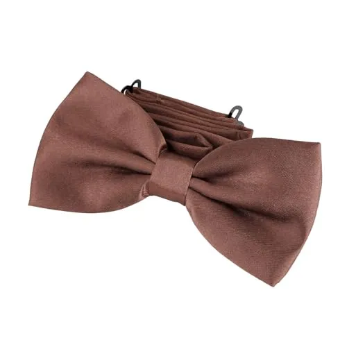 DonDon Edle nussbraune Fliege bzw. Schleife mit Haken in braun von DonDon