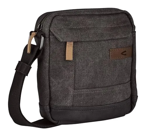 camel active Air Herren Umhängetasche - Kompakte Crossbody Bag in Grau - Herren-Schultertaschen aus strapazierfähigem Material, ideal für den täglichen Gebrauch mit praktischen Fächern und verstellbarem Schulterriemen für optimalen Tragekomfort.