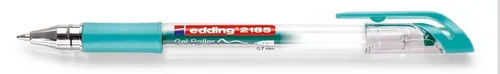 Edding Gelroller Crystaljelly 2185-74 grün - Gelschreiber mit rutschfester Gummigriffzone, präzises Schreiben und schnelltrocknende Tinte für kreative Projekte