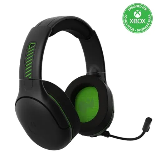 PDP AIRLITE PRO Wireless Headset schwarz - Xbox Series X & S Headset, kabellos bis zu 40 Fuß, über 16 Stunden Spielzeit, ultraleicht mit atmungsaktiven Ohrmuscheln und Geräuschunterdrückung für ein optimales Spielerlebnis.