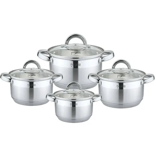 Edelstahl Kochtopfset 8-tlg. Induktion