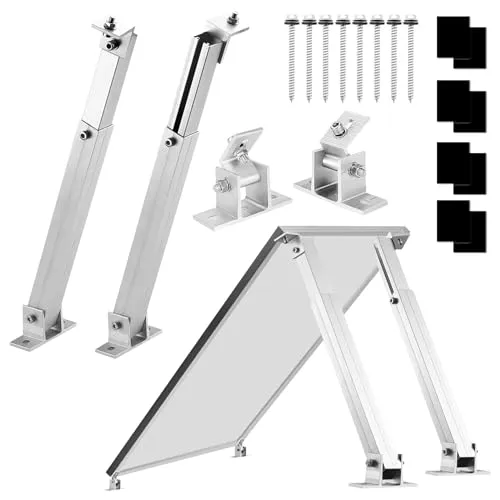 Firend Aufständerung Solarmodul Halterung Balkonkraftwerk Flachdach PV 15-60° (1 Panel SET 30°-60°)