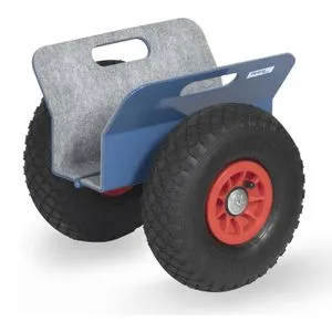 Fetra Plattenroller mit Klemmbacken 250 kg - Allzweckroller & Transporthunde, ideal für den sicheren Transport von Platten mit einer Tragfähigkeit von bis zu 250 kg und schützenden Filzbelägen.