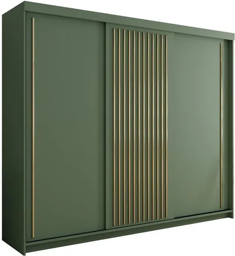 BETTSO Kleiderschrank mit Schiebetüren in grün von Bettso