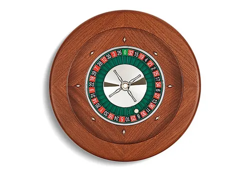 Dal Negro 36cm Montecarlo Mahogany Roulette Wheel