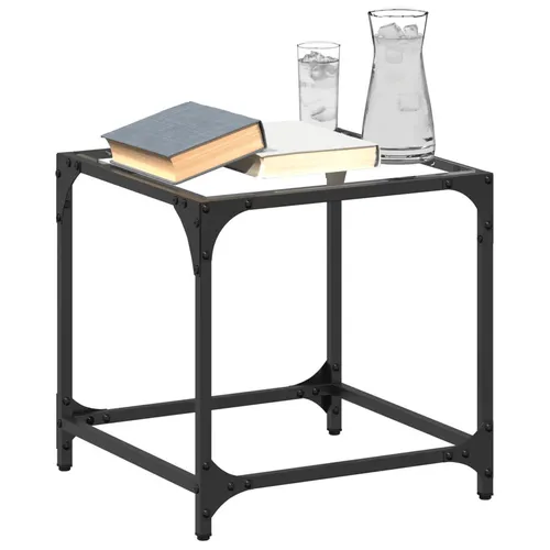 furnicato Couchtisch Moderner 40x40x40 cm aus transparentem Glas