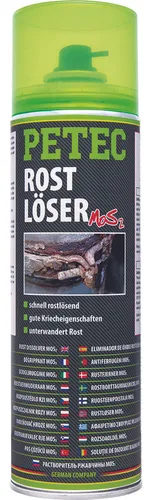 Petec Rostlöser ROSTLÖSER Spray 70050 - Autoreinigung & Pflege, effektiver Rostlöser für die schnelle Beseitigung von Rost und Korrosion, ideal für Werkstatt und Haushalt.