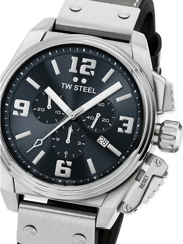 TW Steel Quarzuhr TW-Steel TW1013 Canteen Chronograph Herrenuhr 46mm 10ATM TW-Steel TW1013 Canteen Chronograph Herrenuhr 46mm 10ATM