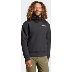 adidas TERREX Outdoorjacke MT SOSH JA schwarz XXL (60/62) - Funktionsjacke für Wanderer, aus 87% Polyester und 13% Elasthan, maschinenwaschbar, bietet optimalen Komfort und Bewegungsfreiheit beim Outdoor-Abenteuer.