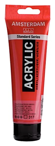 Amsterdam Standard Series Acrylfarbe Tube 120 ml Transparentrot Mittel 317 (17093172)