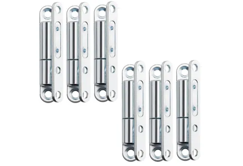 SO-TECH® Türbeschlag Renovierband Türband 15 x 83 mm Scharnier aus Stahl (6 St), für Innentüren zum Aufschrauben, verzinkt, 6 Stück