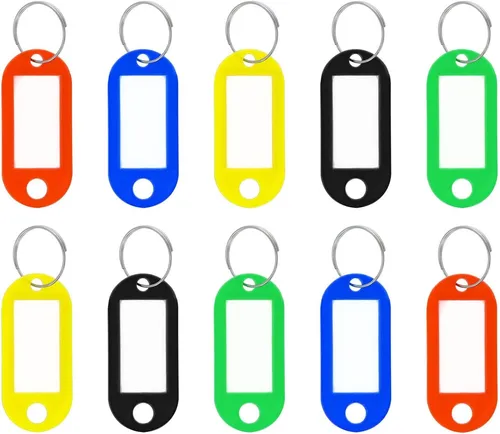 WESTCOTT Schlüsselanhänger mit Ring sortiert 10er Pack