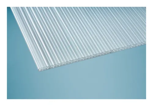 Premium Polycarbonat Hohlkammerplatte X-Struktur 980 x 3500 mm - Klar - Robuste Polycarbonatplatte mit X-Struktur für optimale Isolierung und Lichtdurchlässigkeit, ideal für Gewächshäuser und Überdachungen.