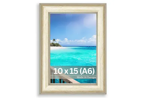 Victor (Zenith) Bilderrahmen Monet, Bilderrahmen Gold Beige 10x15 cm (A6), Bilderrahmen Art Deco